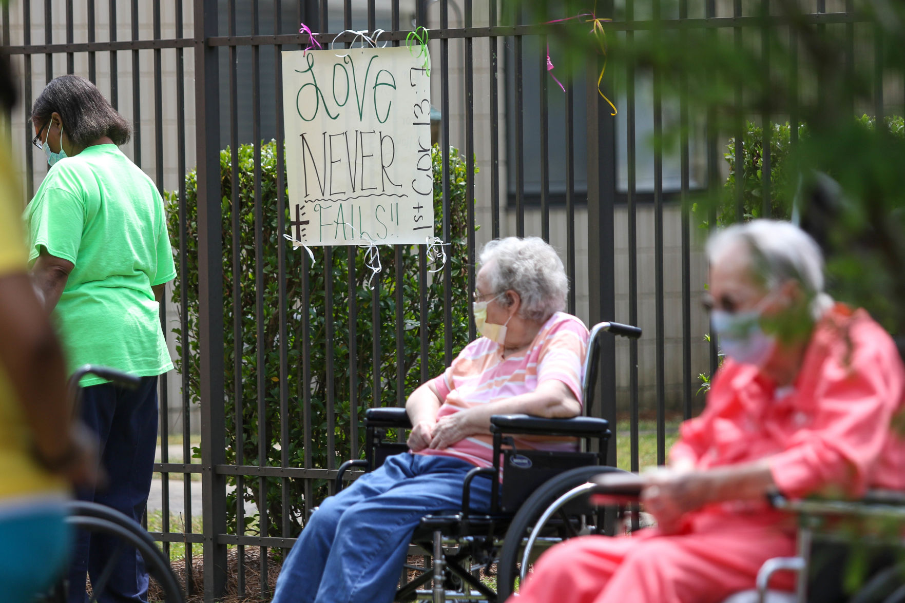 Car parade for Oak Park Nursing Home and Independent Living Community residents